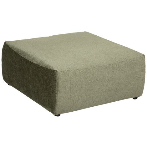 Pouf en velours Mavuno vert cèdre Atmosphera