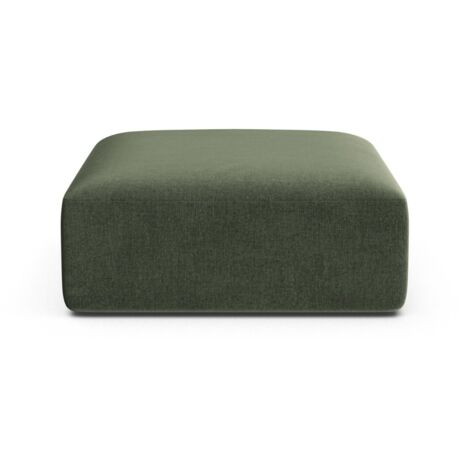 Pouf en velours vert