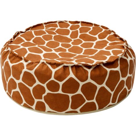 Pouf enfant girafe rond chic et confortable