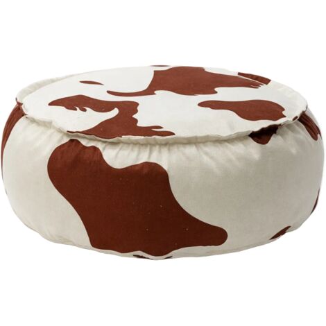 Pouf enfant rond vache – Coussin confortable