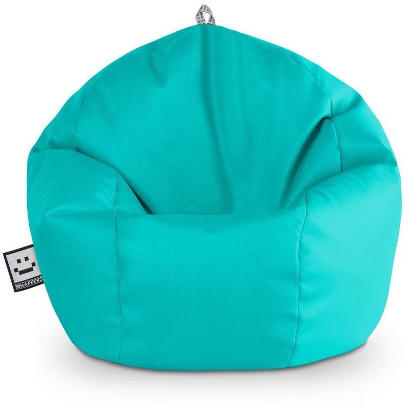 Pouf Enfant Similicuir Indoor Turquoise Turquoise - Happers