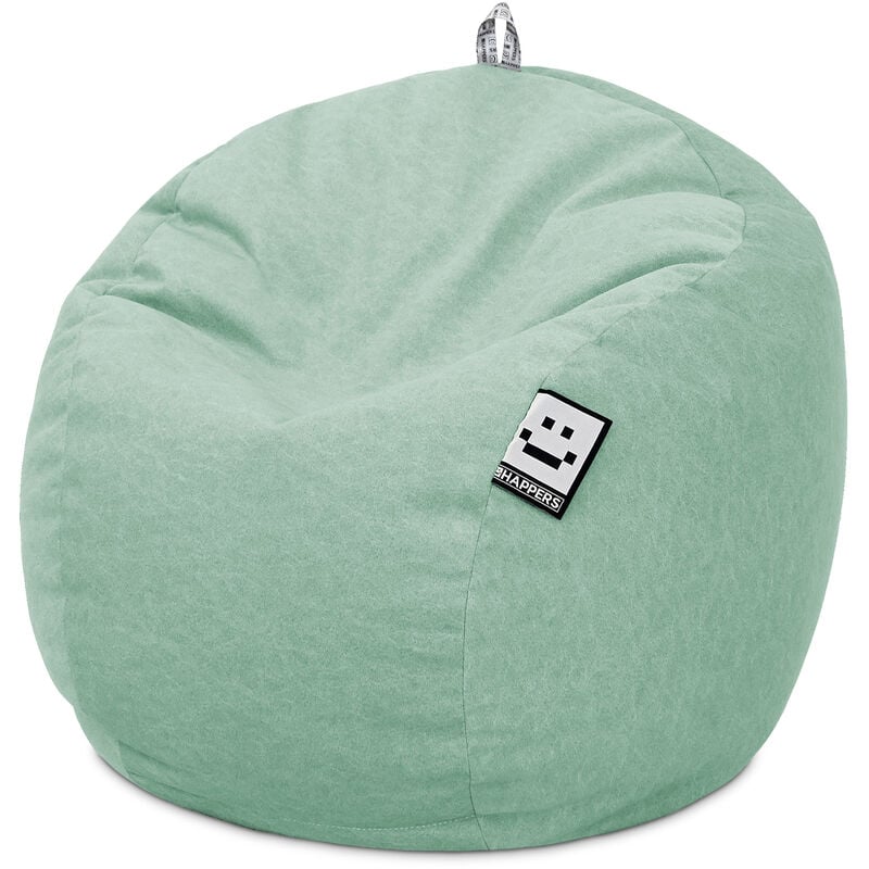 Pouf Enfant Velours Vintage Menthe Unique Menthe