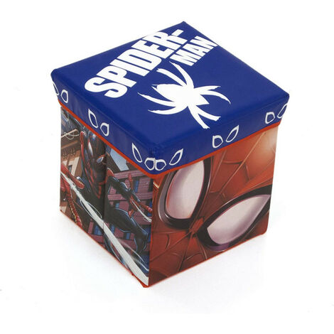 Pouf et cube de rangement Spiderman Marvel