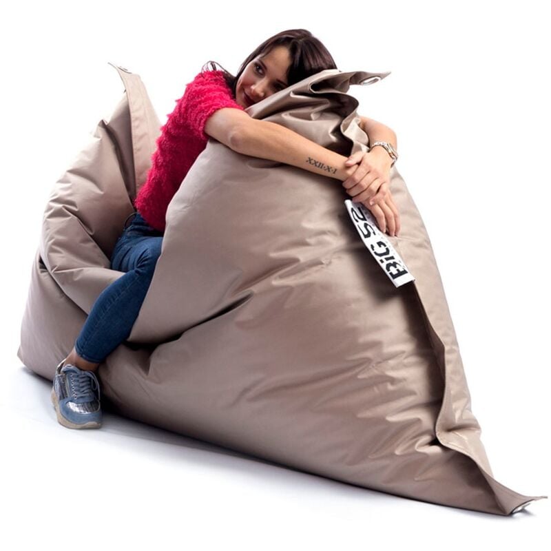 Pouf Extérieur, Outdoor, Jardin, Terrasse, Beige Sable BiG52 IRON RAW