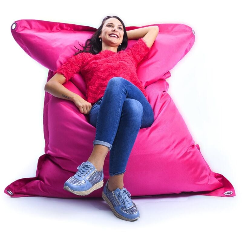 Pouf Extérieur, Outdoor, Jardin, Terrasse, Rose BiG52 IRON RAW