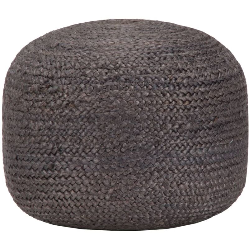 Vidaxl - Pouf fait à la main Gris foncé 45 x 30 cm Jute