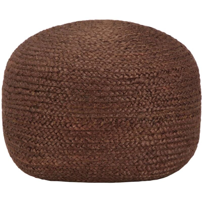 Pouf fait à la main Marron 40 x 45 cm Jute vidaXL