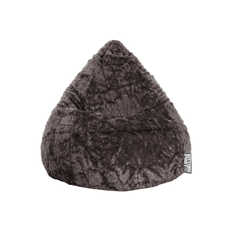 Pouf Fluffy l Anthracite