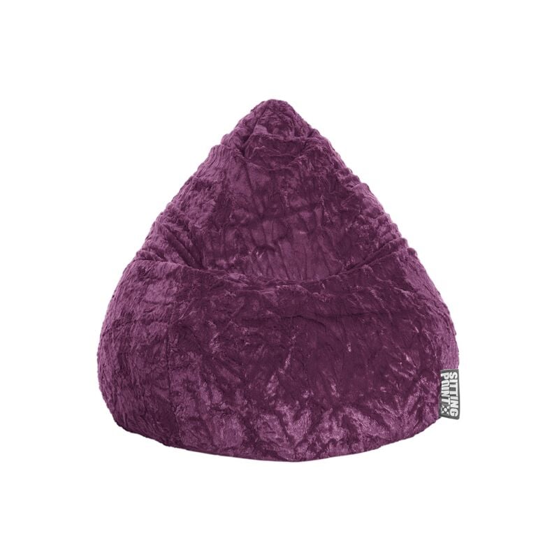 Pouf Fluffy l Aubergine