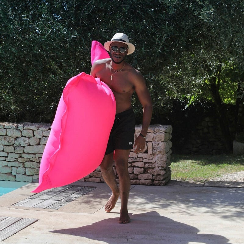 Pouf géant extérieur flottant Colorfun - Rose Néon