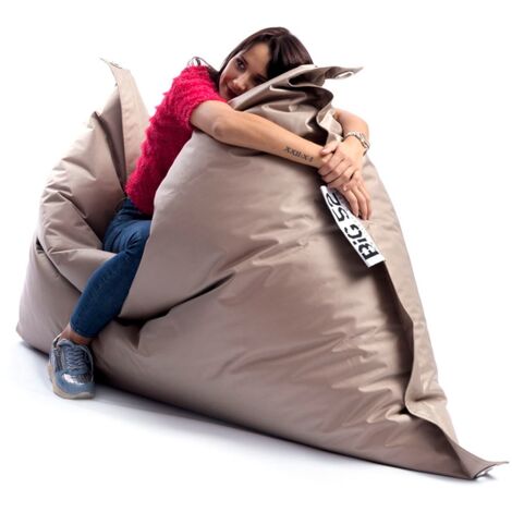Pouf géant extérieur 170 x 130 cm – Polyester déhoussable – Housse résistante aux UV – Confort optimal pour jardin et terrasse - BiG52