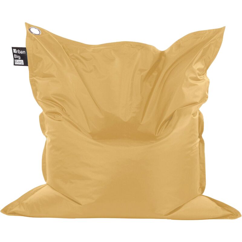 Grand coussin uni Maxi Ocre
