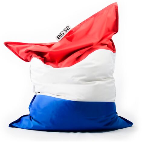 Pouf Géant XL Imprimé, Déhoussable, Intérieur, Salon, Chambre, Drapeau Français BiG52