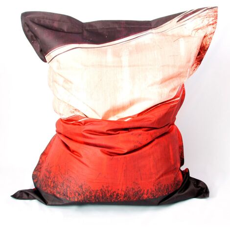 Pouf Géant XL Imprimé, Déhoussable, Intérieur, Salon, Chambre, VINTAGE Drapeau Français