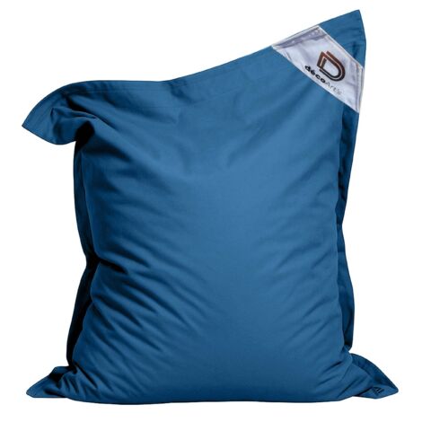 Pouf géant XXL déhoussable 140x180 cm – Rembourrage en flocon de mousse haute densité – Traitement déperlant et anti-UV – Pour intérieur et extérieur