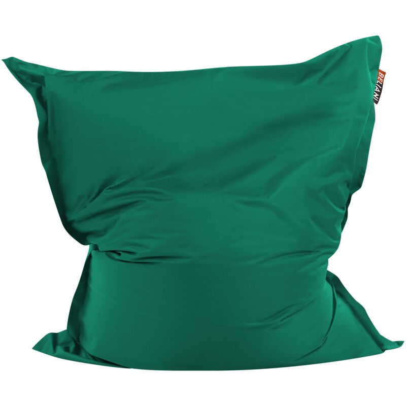 Housse de Pouf Grande Taille avec Fermeture Éclair Velcro Imperméable Durable Intérieur Extérieur 140 x 180 cm en Nylon Vert Fuzzy