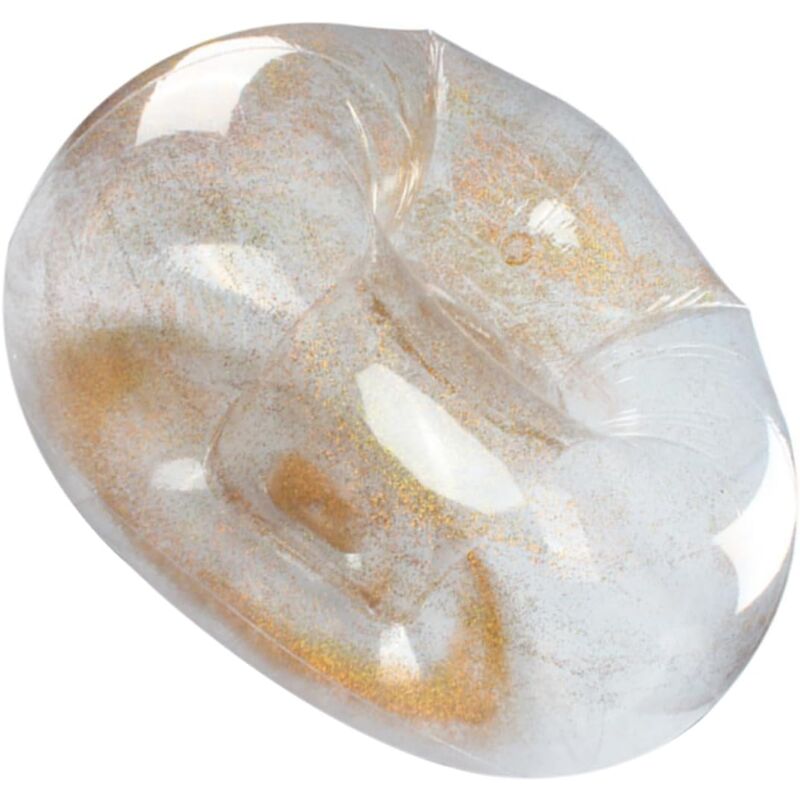 Pouf Gonflable Décoratif à Paillettes Dorées pour Adultes Tabouret pour L'extérieur Et L'intérieur Chaise de Salon de Voyage
