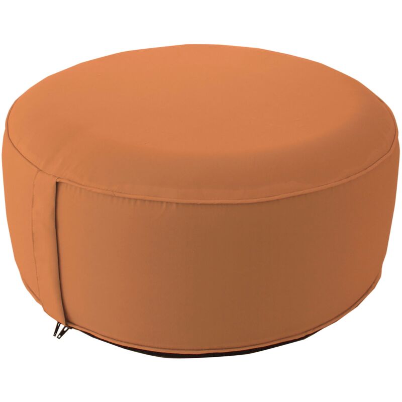 Pouf gonflable orange 55x25cm - 55x25cm - Orange