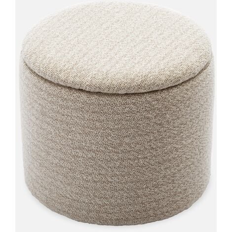 Pouf in tessuto con contenitore