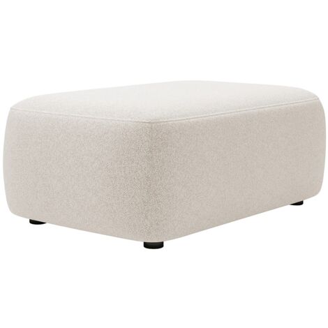 Pouf in Tessuto testurizzato Beige - DAVISO
