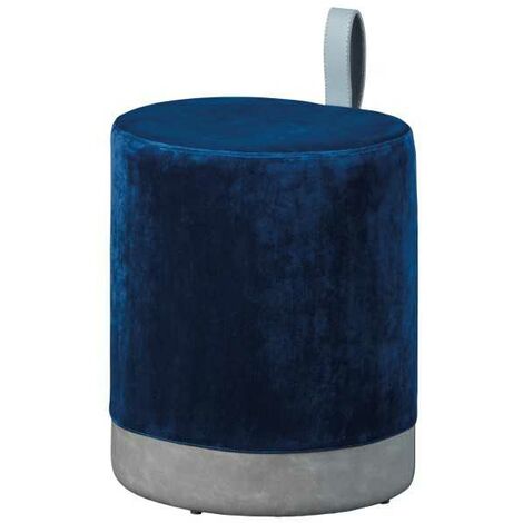 BiG52 Pouf Interno in Velluto Blu Navy a Prezzo di Fabbrica