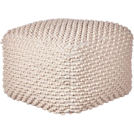 Pouf KINGRI Baumwolle Taupe