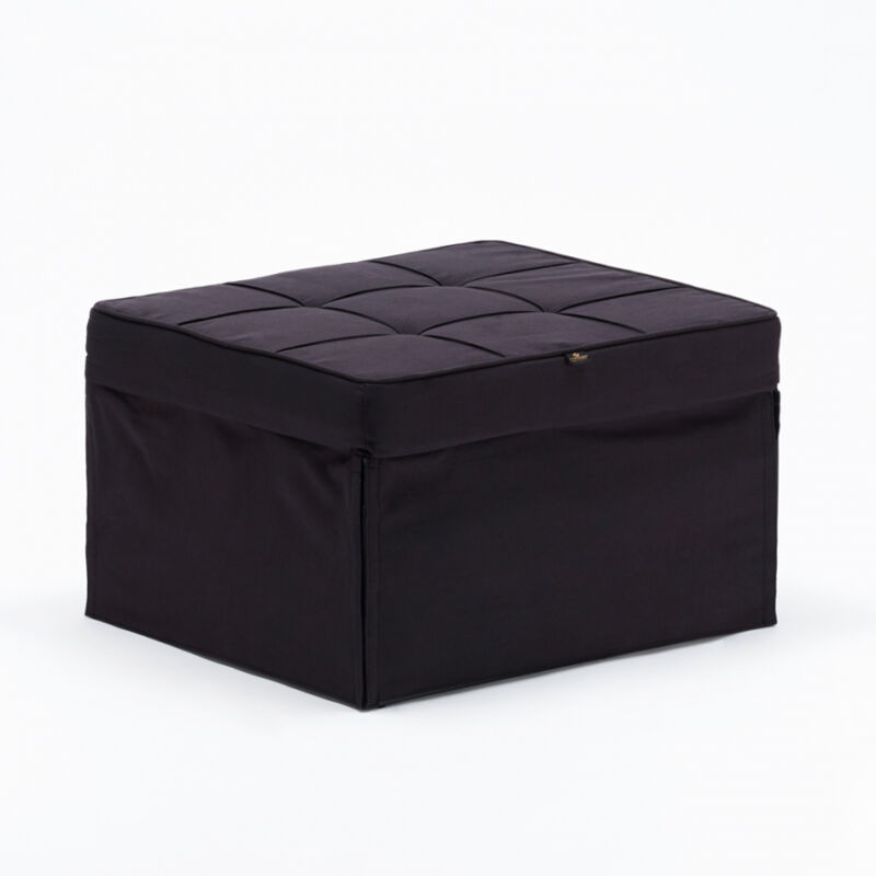 Le Roi Du Relax Schwarz Sweet Relax Stoff Pouf Klappsessel Bett