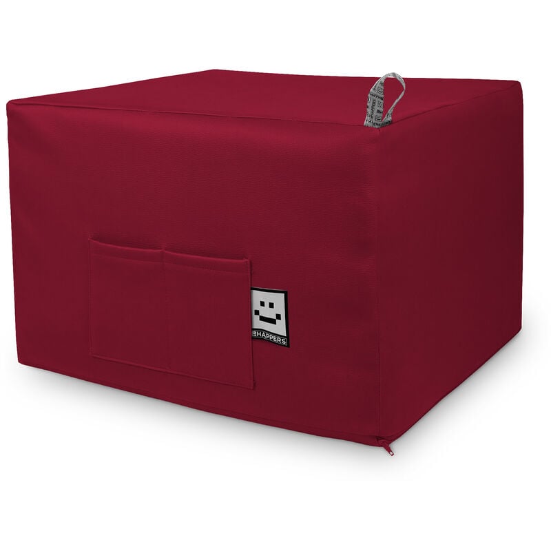 Pouf Lit Confort Grenat Unique Grenat