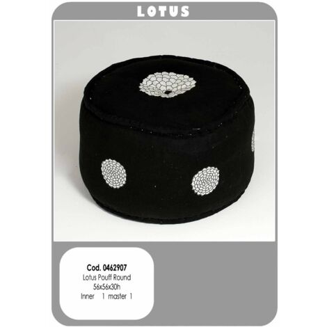 Pouf lotus rotondo 56x56x30 - bizzotto