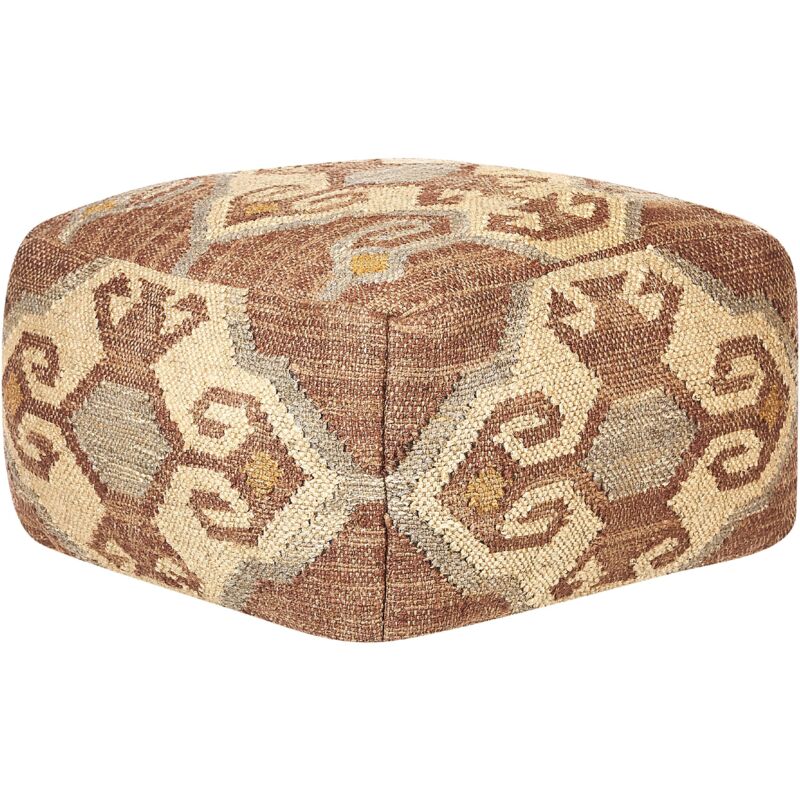Beliani Pouf Urpad Jute Bunt