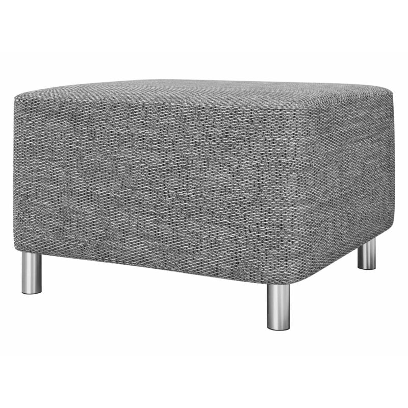 Pouf Comfivo 126, Lawa 05, 42x56x65cm, Diamètre: 0, Tapisserie, Pieds: Plastique, 0