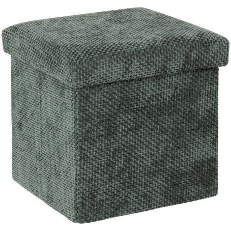 Pouf mix'n modul 31x31cm vert foncé - 5five