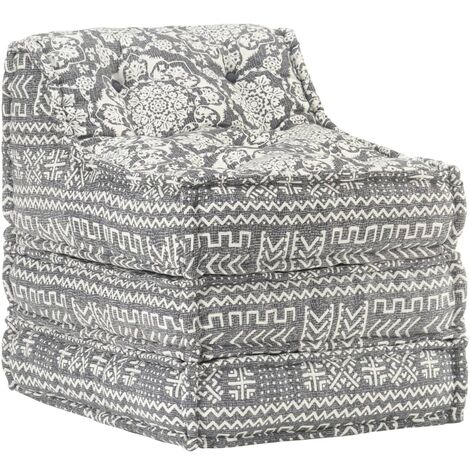 Coussins canapé de sol poufs modulaire chaise longue en tissu 3 places en  tissu Patchwork DEC021227