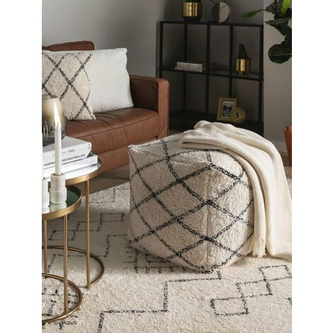 Copri pouf quadrato vintage indiano 100% cotone patchwork pouf di grandi  dimensioni poggiapiedi fatto a mano Boho 18 x 18 pollici decorazioni per la  casa -  Italia