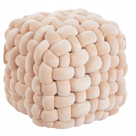Pouf P7-FX velours beige