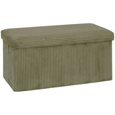 Pouf Contenitore Pieghevole Domo Mea – Verde Salvia, 38x38x38 Cm, Leggero E Salvaspazio