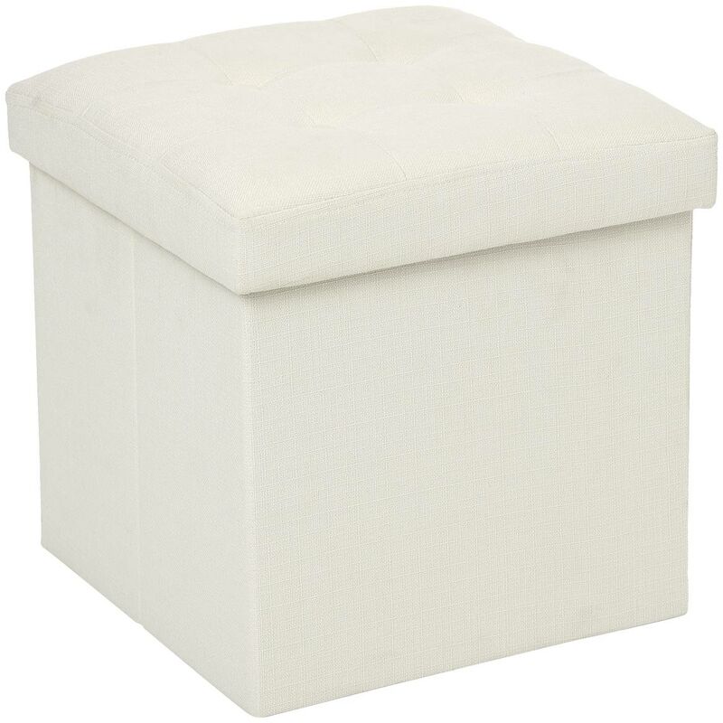 Pouf pieghevole lysandre beige Atmosphera Créateur D'intérieur