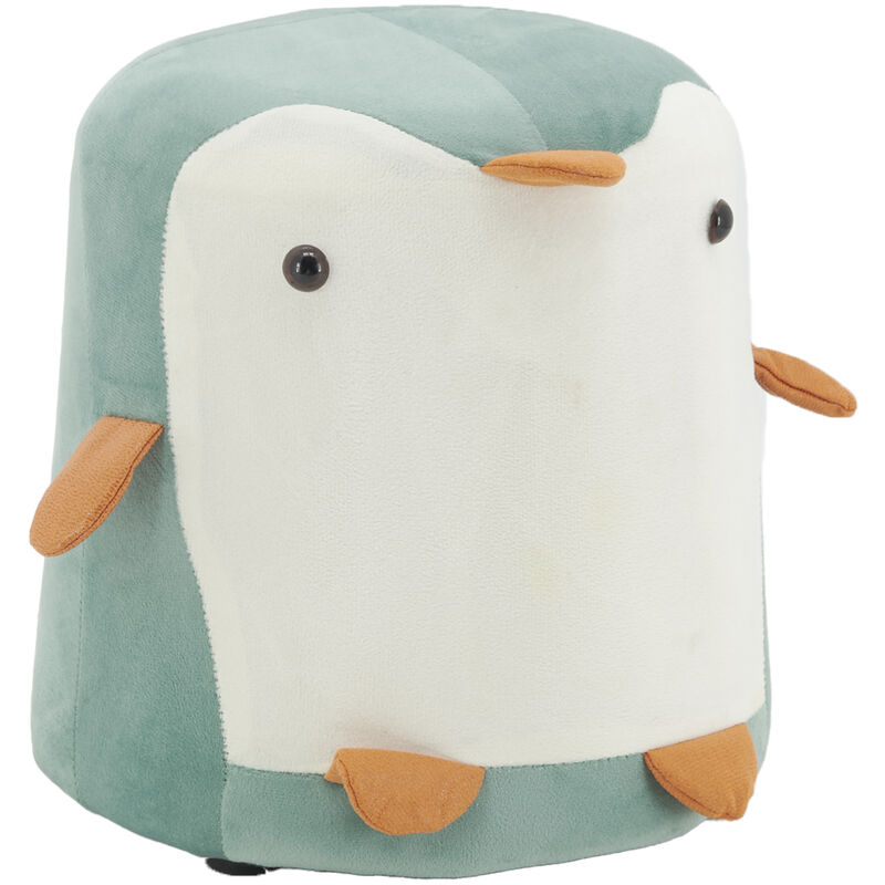 Pouf Pingouin en velours