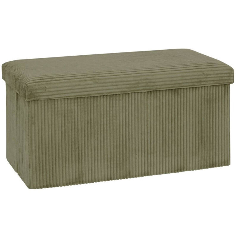 Atmosphera - Pouf pliant Arum vert Kaki 76x38cm créateur d'intérieur