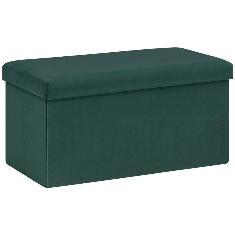 Pouf pliant double Tess 76x38cm vert cèdre Atmosphera créateur d'intérieur