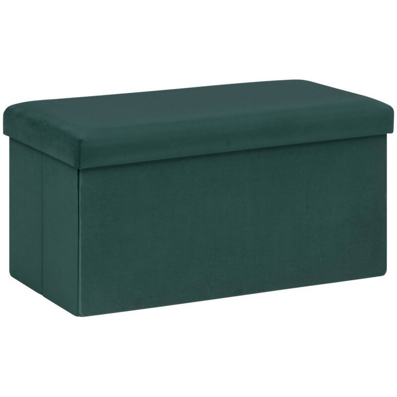 Pouf pliant double Tess 76x38cm vert cèdre Atmosphera créateur d'intérieur