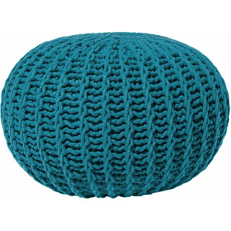 Pouf cotone rosso chiaro 50 x 20 cm SHASA 