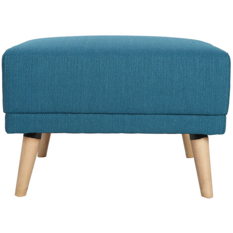 Pouf / poggiapiedi tessuto blu ULLA