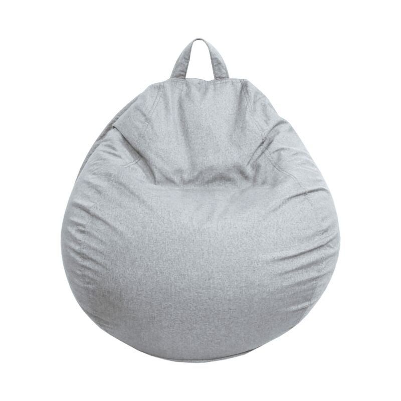 Pouf Poire déhoussable - 80x70 cm Gris Bananair