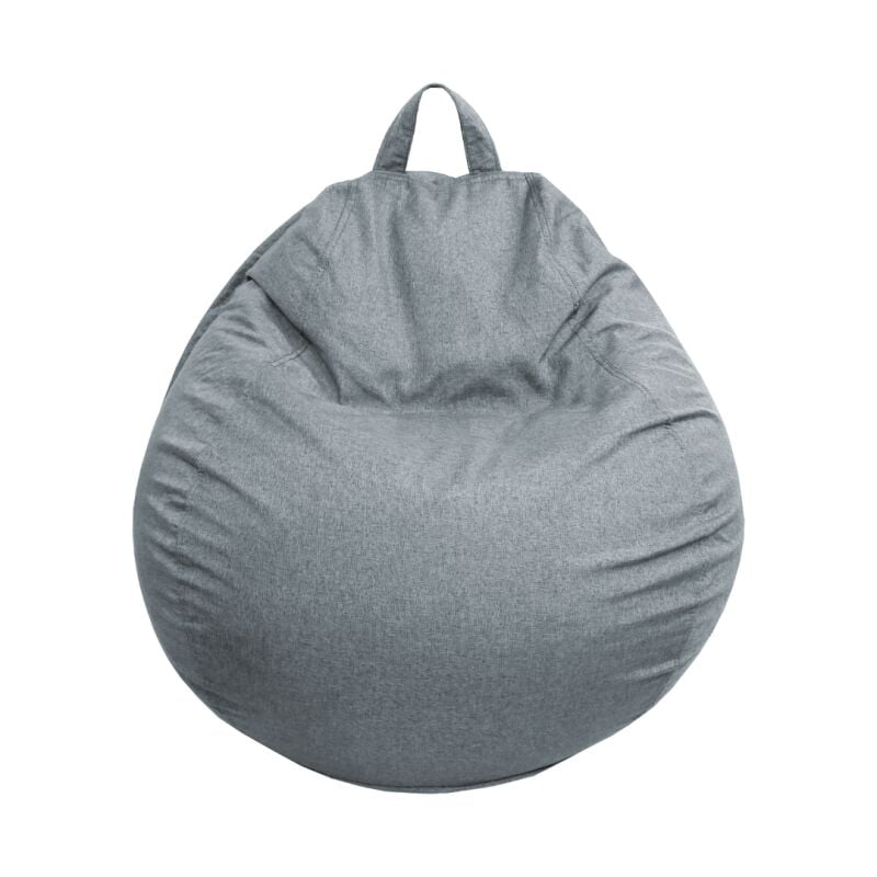 Pouf Poire déhoussable - 80x70 cm Gris foncé Bananair