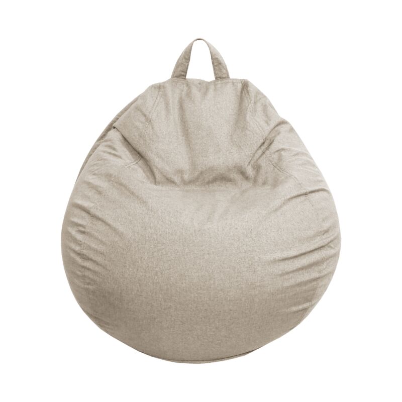 Pouf Poire déhoussable - 80x70 cm Beige Bananair