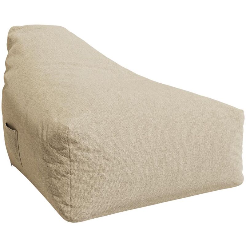 Vente-unique - Pouf poire de jardin en tissu - Beige - kurubi de mylia
