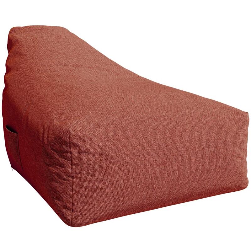 Vente-unique - Pouf poire de jardin en tissu - Terracotta - kurubi de mylia