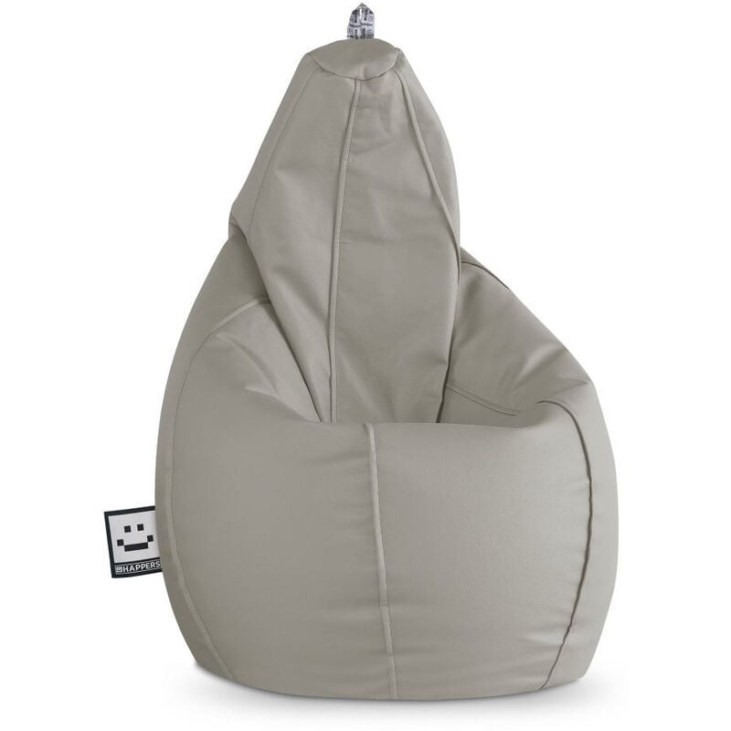 Pouf Poire Similicuir pour Extérieur ou Intérieur GrIs Clair xxl Gris Clair