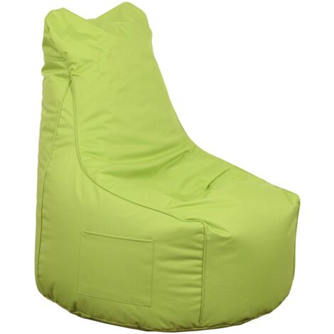 pouf poltrona sacco "layla" verde 65x65x95 cm